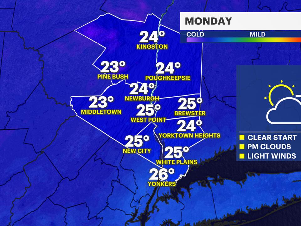BITTER BLAST: Frigid temperatures for Monday; tracking overnight snow ...