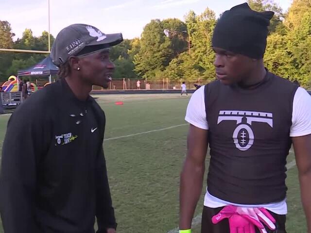 Arizona Cardinals' Kei'trel Clark hosts youth football camp at Manchester High