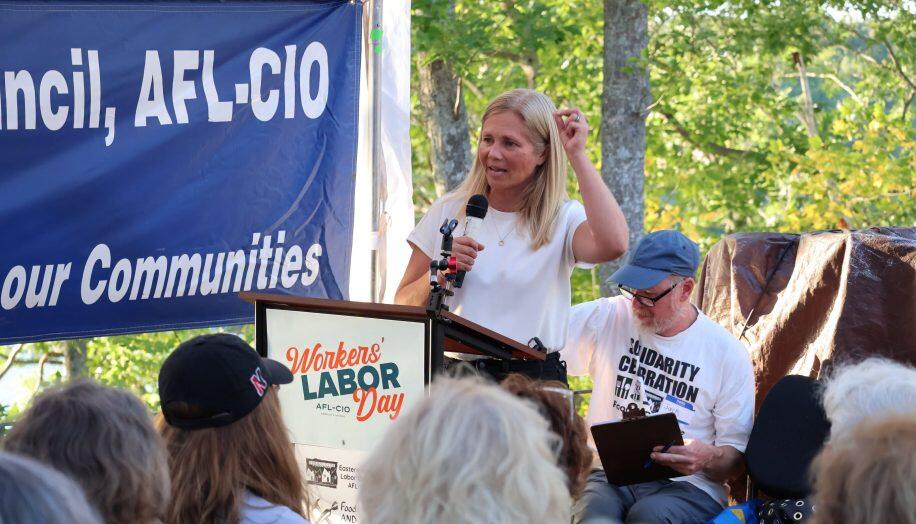 Pingree, Jackson and Dunlap rally with Maine workers on Labor Day