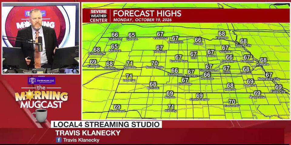 Temperatures trending up through the week