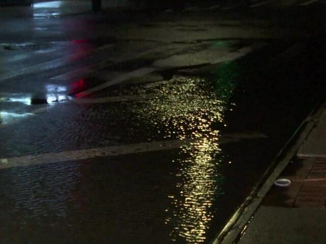 Checking on flooded roads causing messy morning commute in Brooklyn