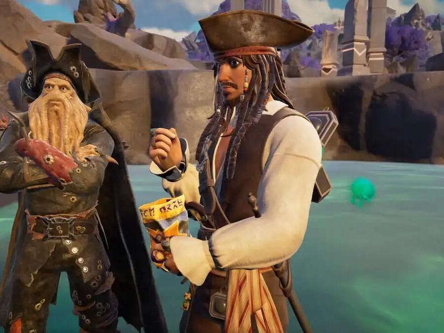 How to speak to a character before taking damage in Fortnite x Pirates of the Caribbean Cursed Sails
