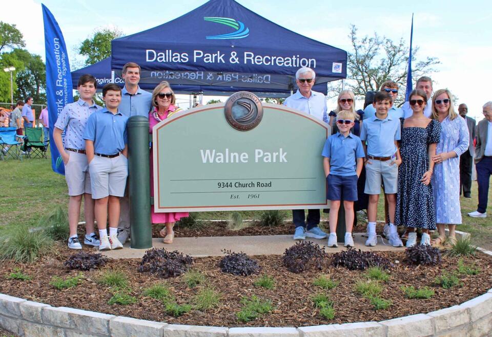 Walne Park officially renamed as proud family and grateful friends look ...