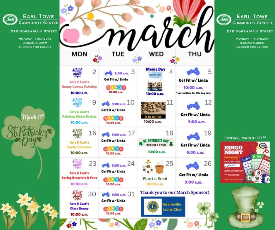 Community activities at Earl Towe Community Center - NewsBreak