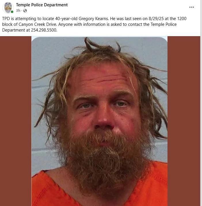 Temple Police Release Photo of Missing Man, Asking for Immediate Help ...