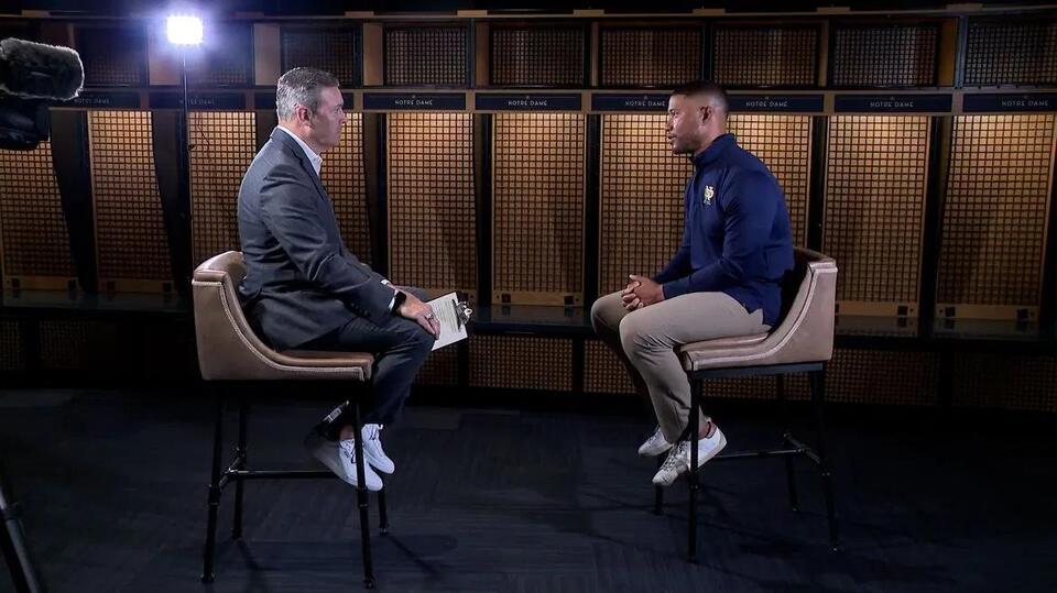 Notre Dame coach talks about fall camp