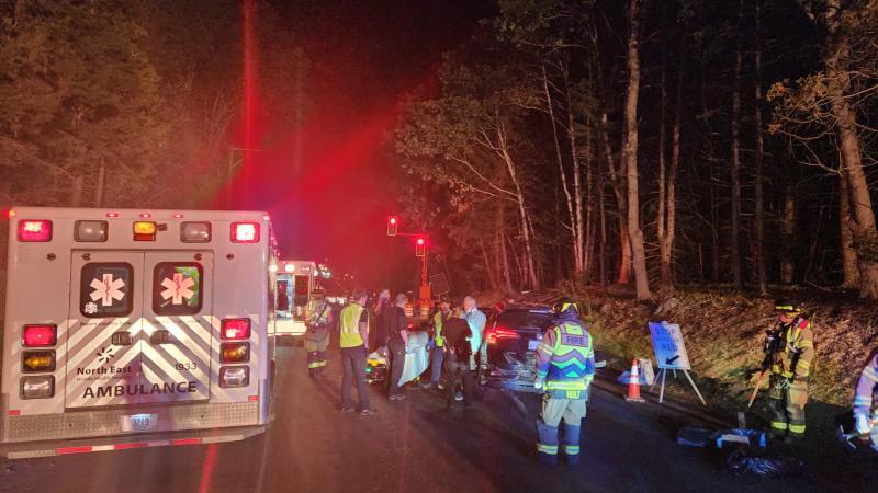 Three-car collision on Route 1 in Camden sends two to hospital - NewsBreak