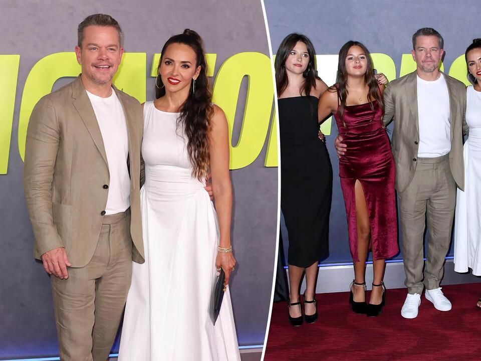 Matt Damon, wife Luciana Barroso make rare red carpet appearance with ...