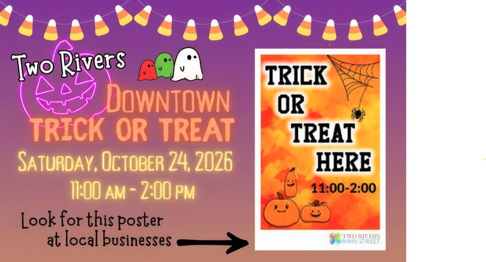 📅 Downtown Two Rivers trick-or-treating, Oct. 24 - NewsBreak