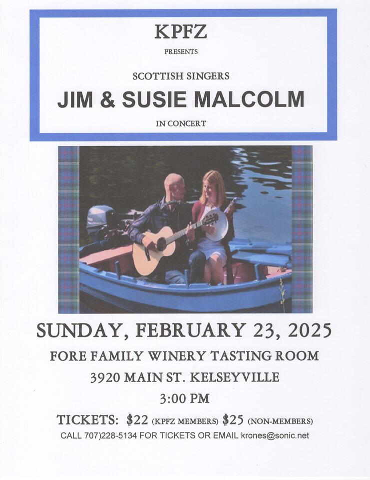 Jim & Suzie Malcolm in Concert - NewsBreak