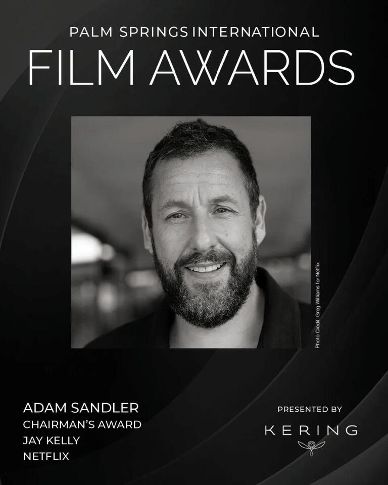 Adam Sandler to Receive Chairman’s Award at 2026 Palm Springs ...