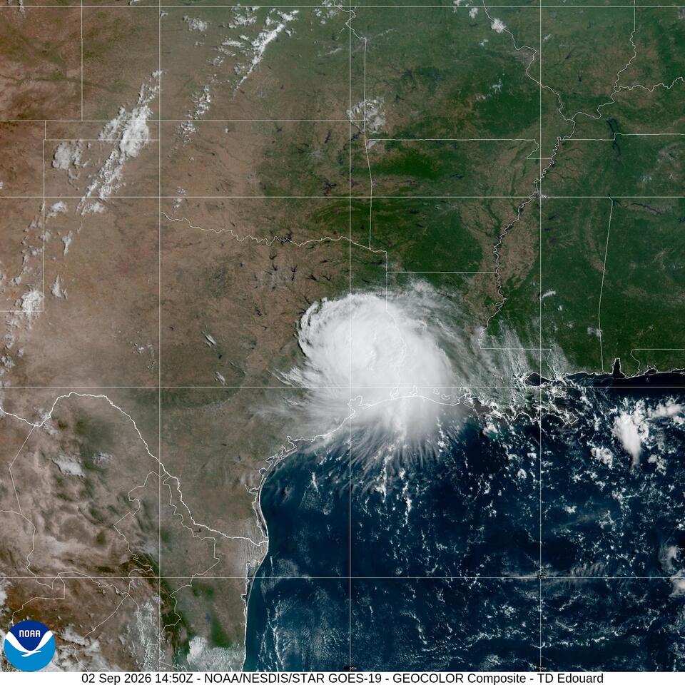 Tropical Depression Edouard: Tracker, flash flood warnings, live radar