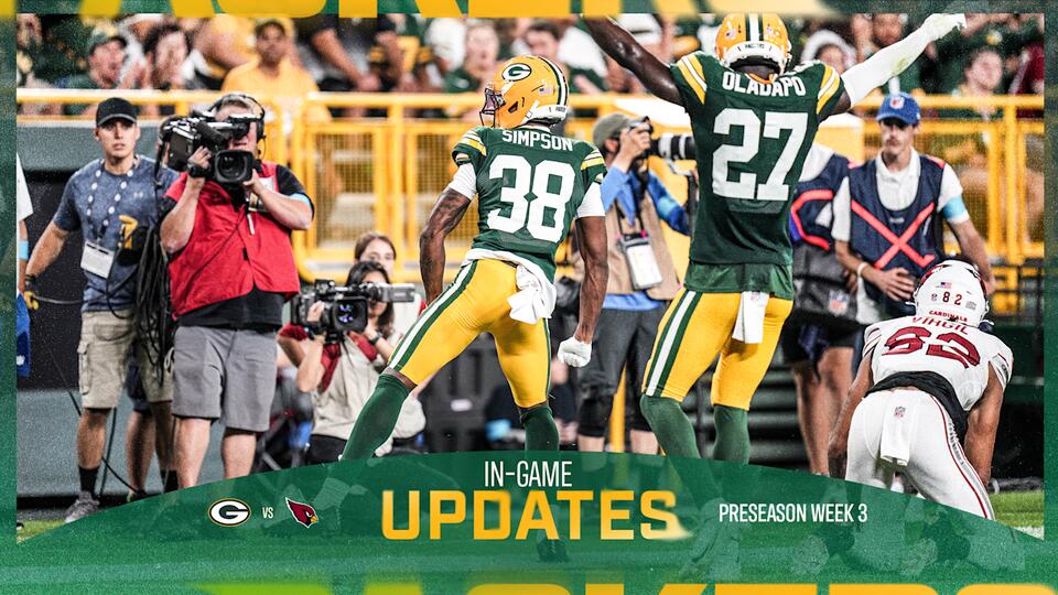 Packers end preseason with 42-38 victory over Cardinals