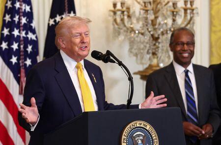 Trump basks in Black History Month praise, dodging racism claims ...