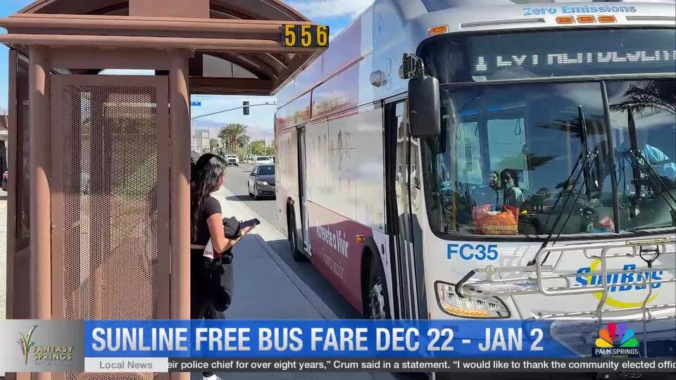 SunLine Offering Free Holiday Bus Fares Through Early January - NewsBreak