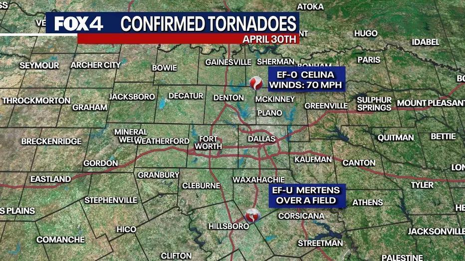 2 tornadoes confirmed in North Texas on Wednesday - NewsBreak