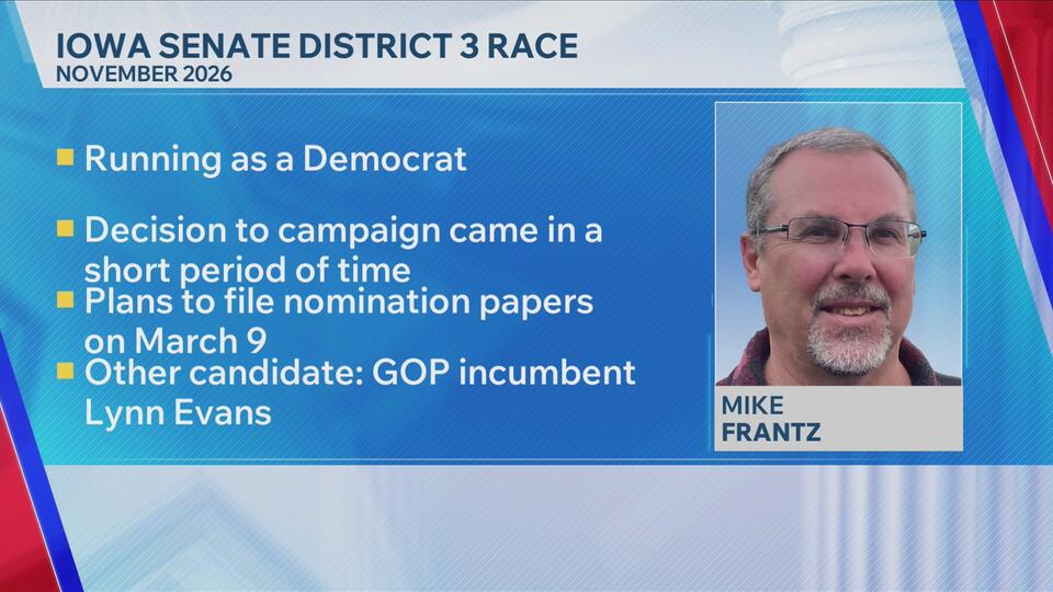 Democrat enters Iowa Senate District 3 race - NewsBreak