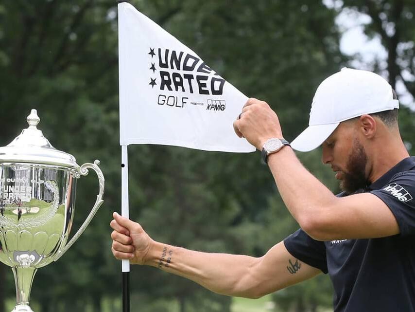 Steph Curry Leads Celebrity Golf Tournament After Eventful Second Round