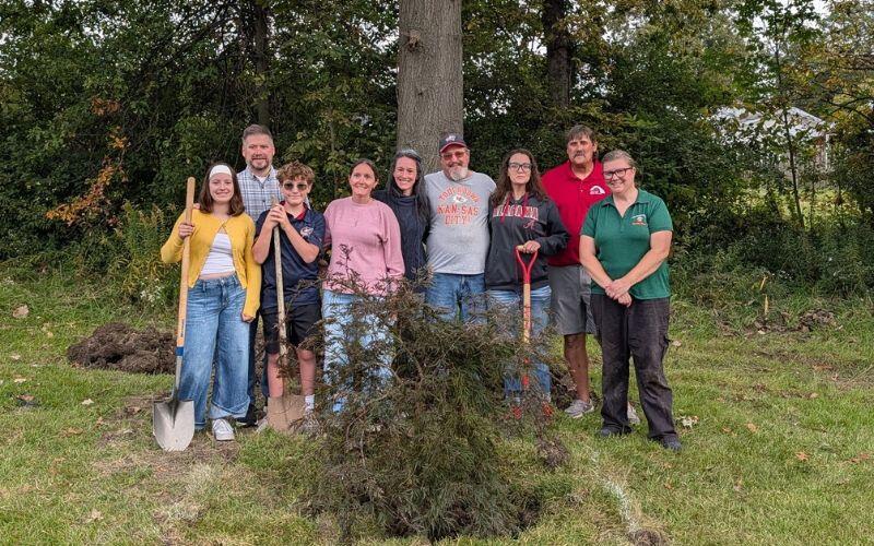 Russells Point plants tree in memory of late Mayor - NewsBreak