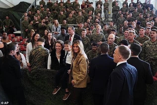 Melania Trump delivers 'dystopian' speech to troops sparking meltdown ...