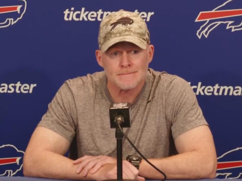 Buffalo Bills head coach Sean McDermott provides surprisingly negative