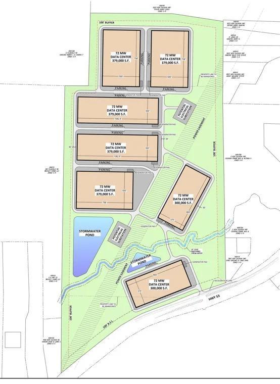 2 Million Square Foot Data Center Complex Proposed for 178 Acres Off Ga ...