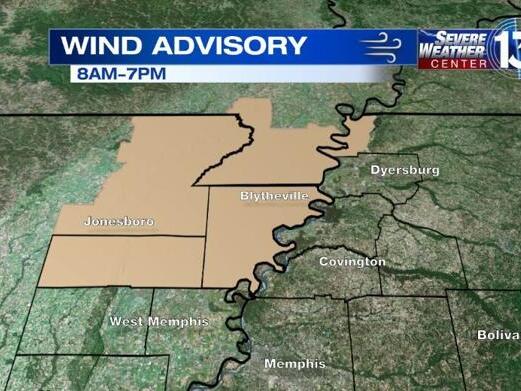 Warm, windy before severe storms move in tonight across the Mid-South