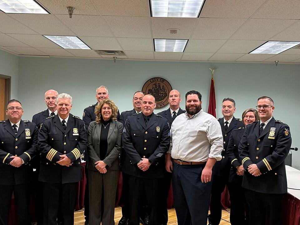 Mayor Mantello and Chief DeWolf Announce the Promotion of Brandon ...