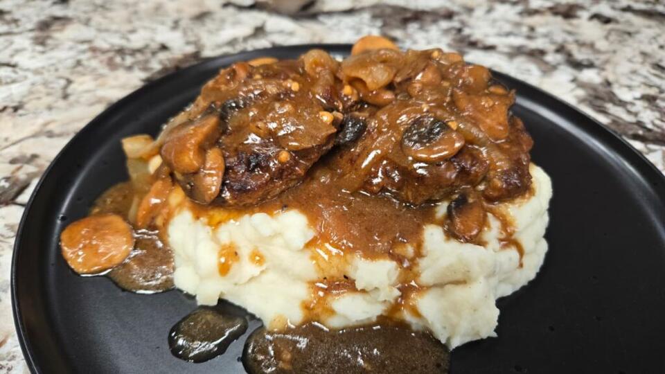 Classic Salisbury Steak with Mushroom Onion Gravy