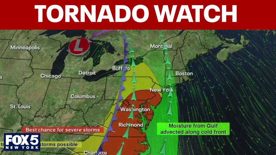 Tornado watch issued for parts of NJ as rain, wind slam Tri-State l ...