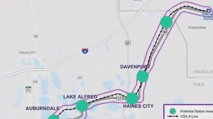 SunRail may soon expand commuter rail service into Polk County - NewsBreak