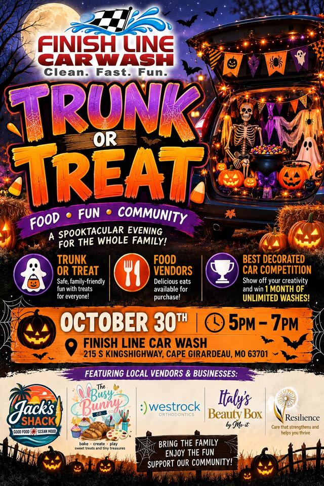 Finish Line Car Wash Hosts Trunk or Treat - NewsBreak