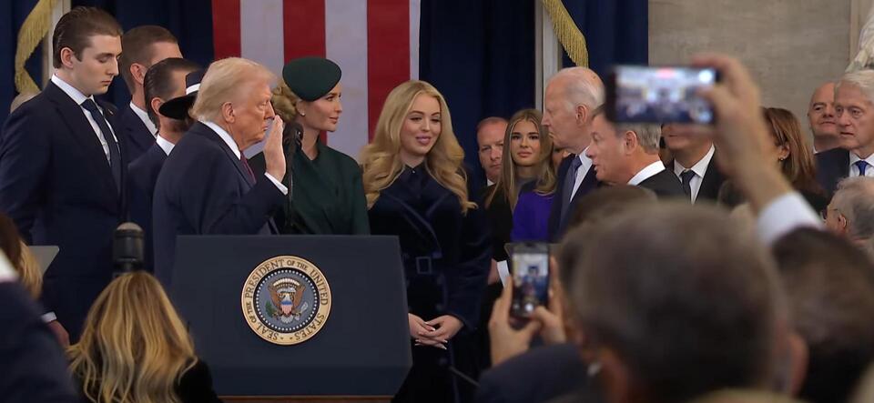 Donald J. Trump takes Oath of Office to become 47th President of the ...