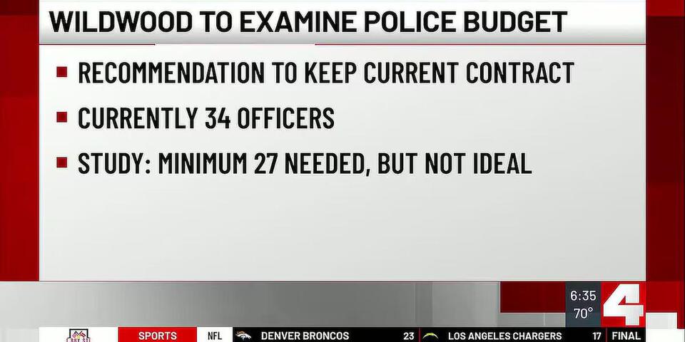 Wildwood weighs police staffing cuts as contract costs rise - NewsBreak