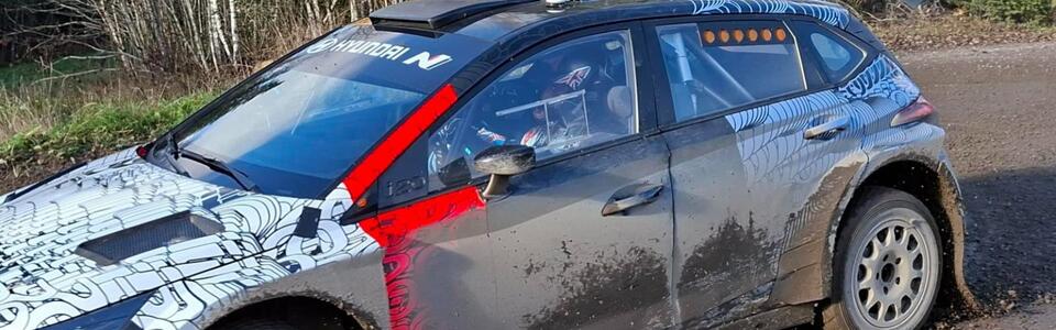 Meeke testing Hyundai’s Rally2 car