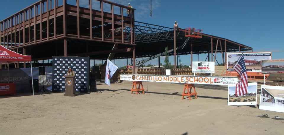 Final structural beam placed for new $106.7 million Canutillo Middle ...