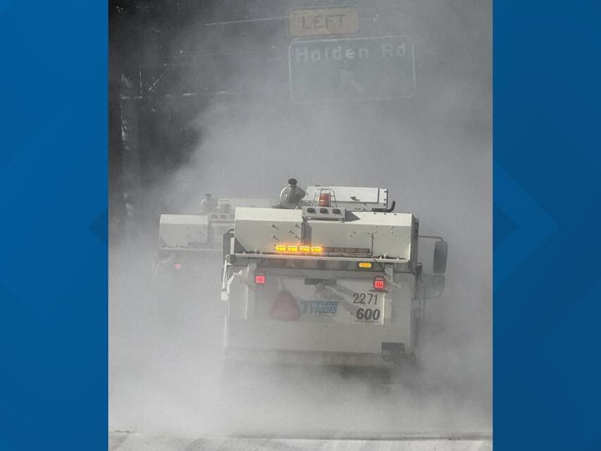 W. Wendover Ave. reopened after truck spilled dry cement powder