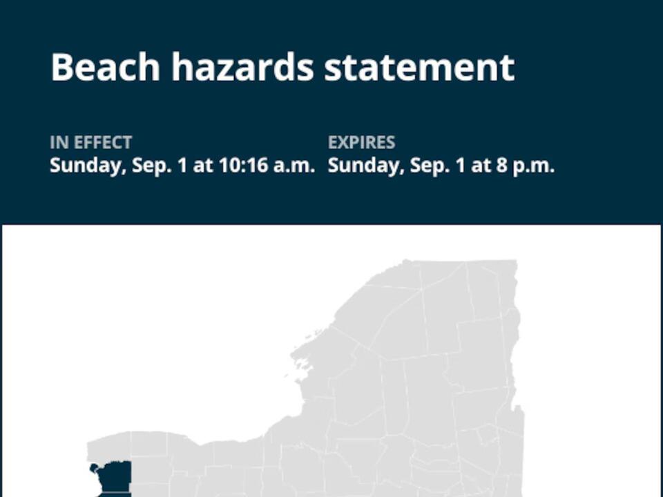 NY weather update: Beach hazards statement affecting Erie County until ...