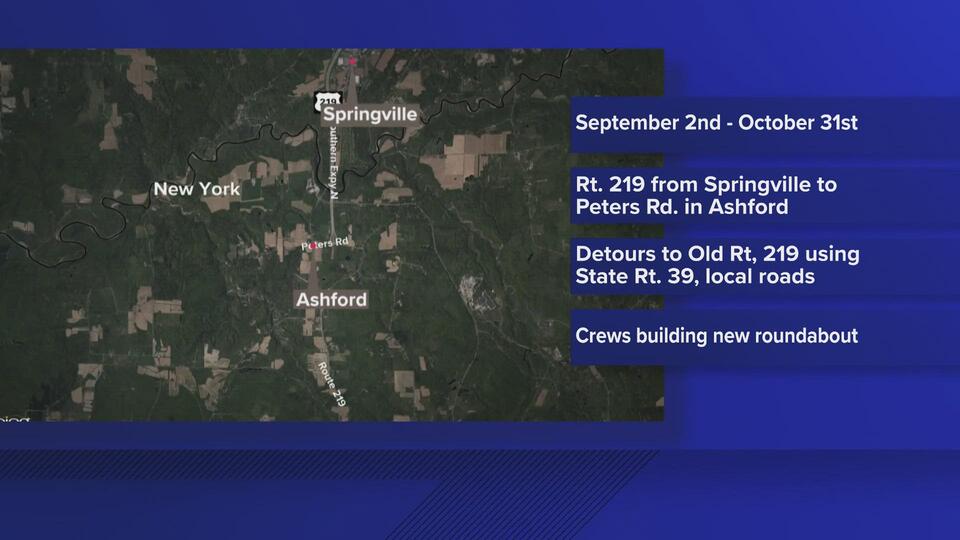 Route 219 to close for construction project beginning Sept. 2 - NewsBreak