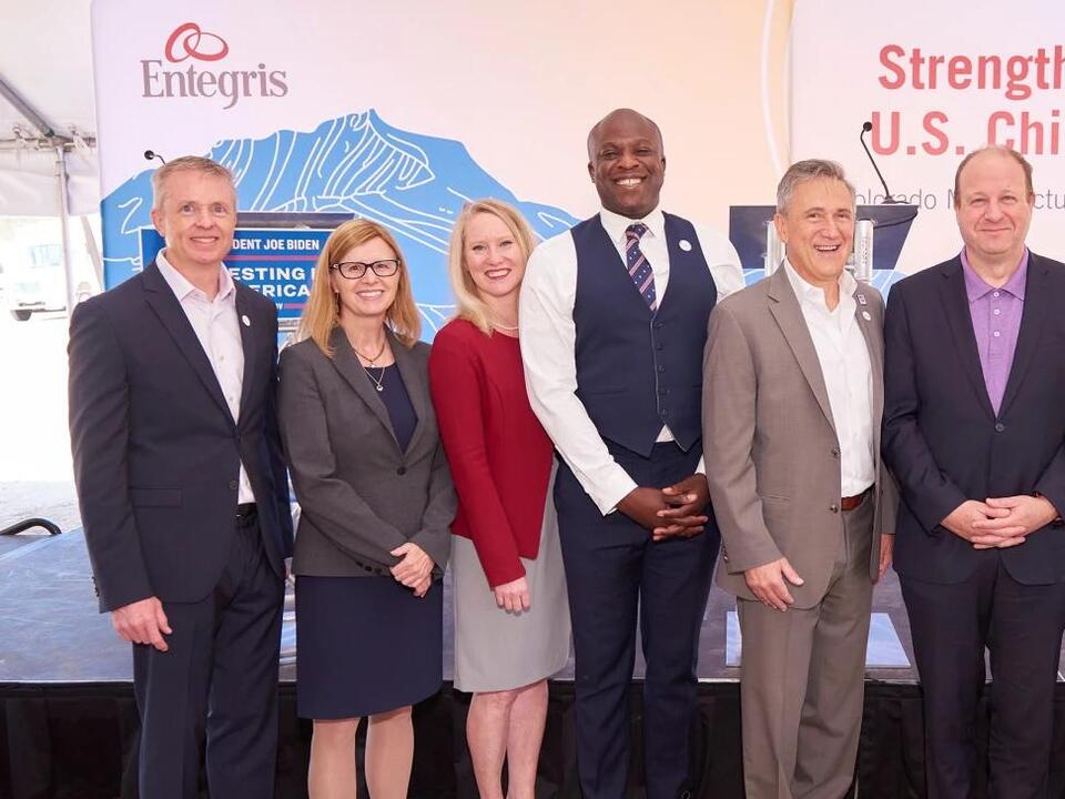 Entegris Joined by White House Representatives and Colorado Governor to