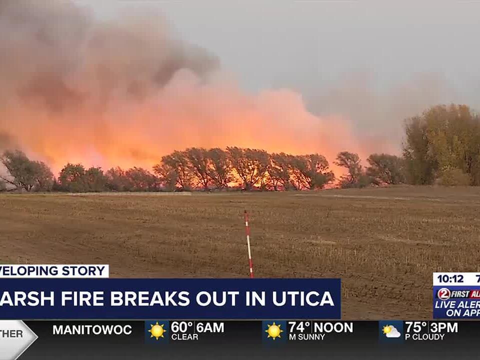 Authorities responding to marsh fire near Utica
