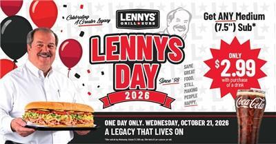 Lenny's Day Returns Wednesday, October 21 - NewsBreak