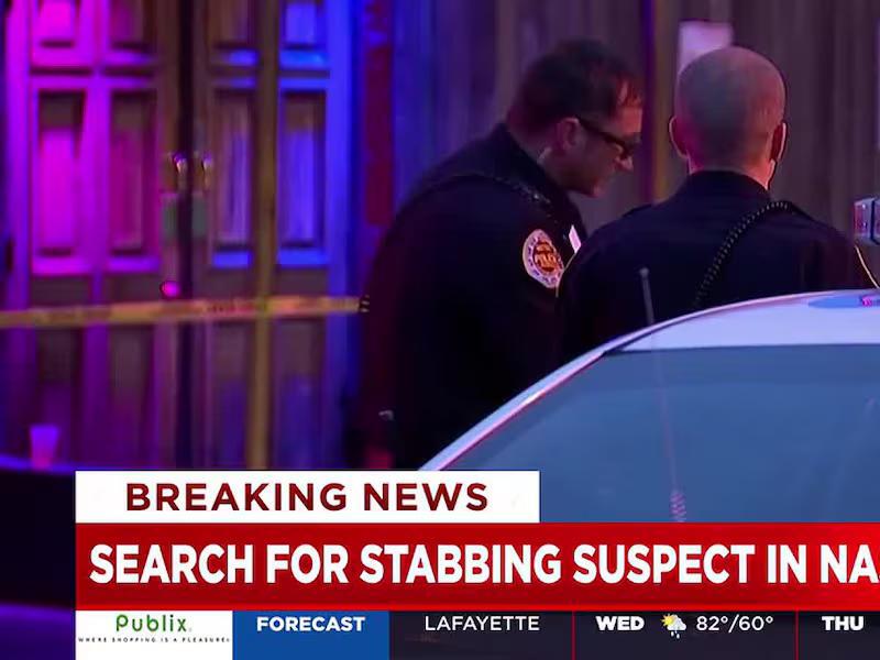 Search for stabbing suspect in Nashville
