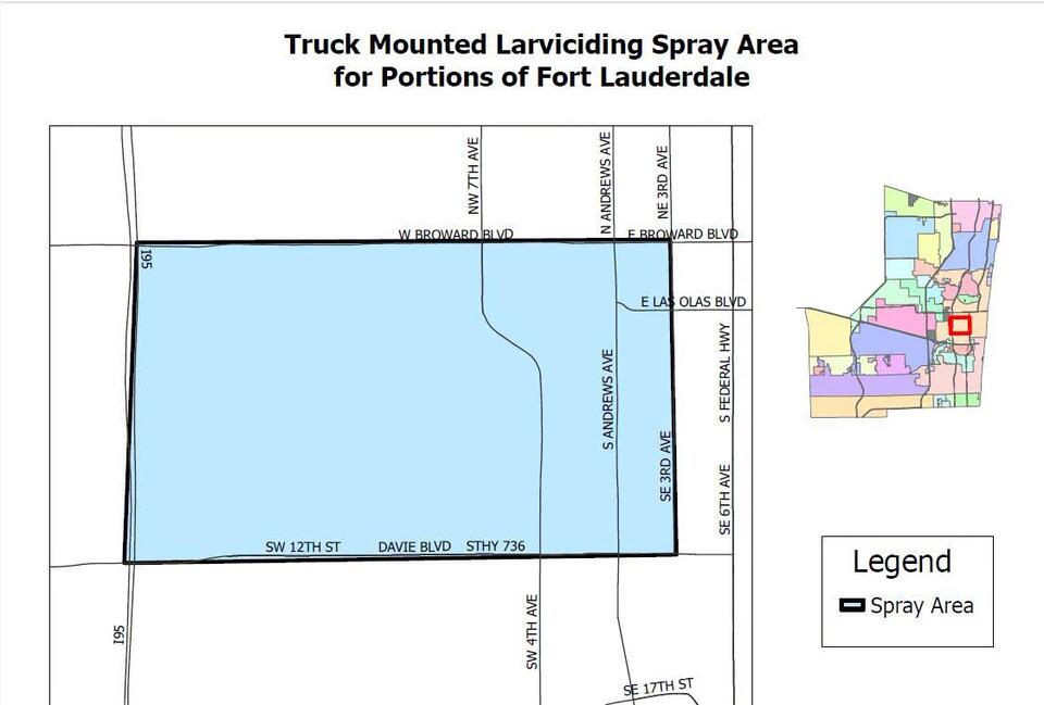 Overnight mosquito larvicide spraying in Fort Lauderdale - NewsBreak