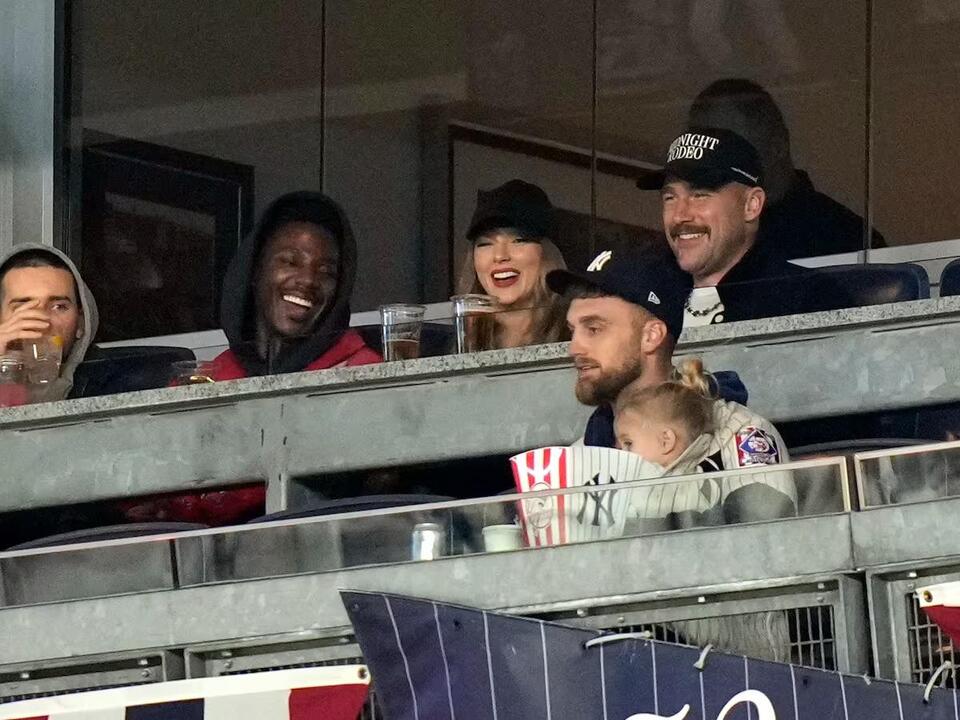 Taylor Swift and Travis Kelce attend Guardians’ Game 1 of ALCS at