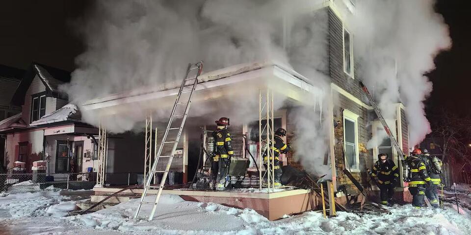 Two firefighters injured battling house fire in South Bend - NewsBreak