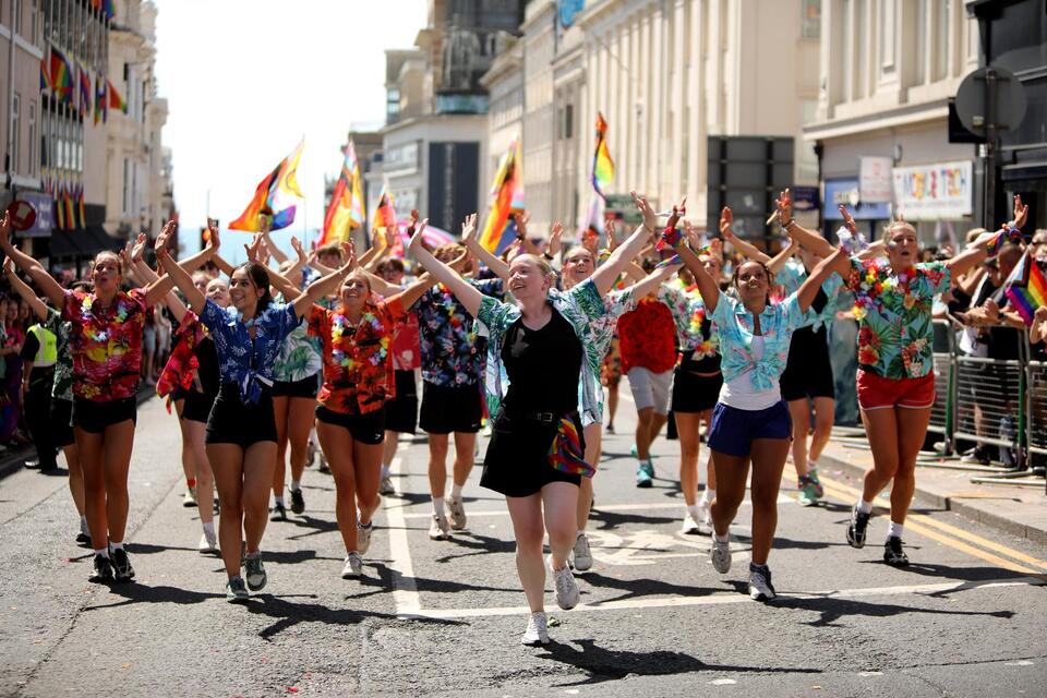 Tens of thousands turn out to celebrate Brighton Pride