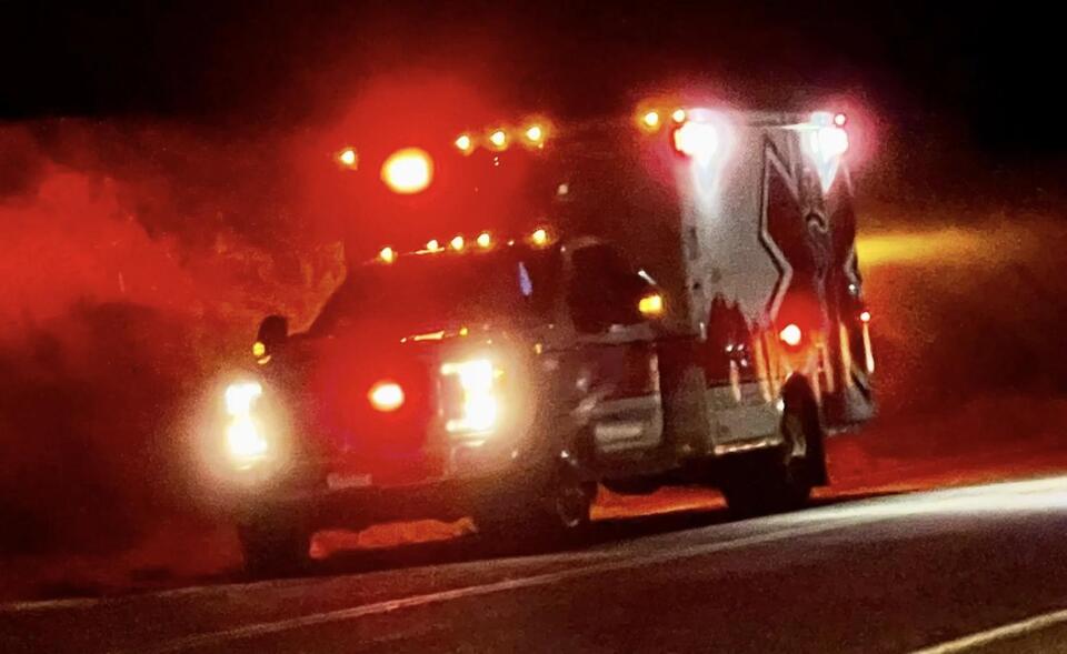 Juvenile dies, two adults hospitalized after pickup catches fire on Highway 20 in East Idaho