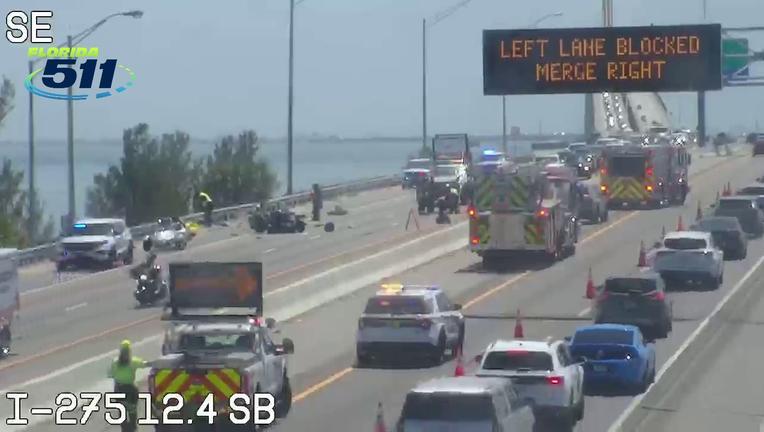 Northbound lanes of Skyway Bridge now open after fatal crash Sunday ...