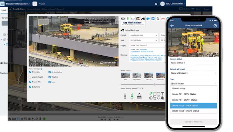 EarthCam Expands Autodesk Construction Cloud Integration with AI and 3D ...